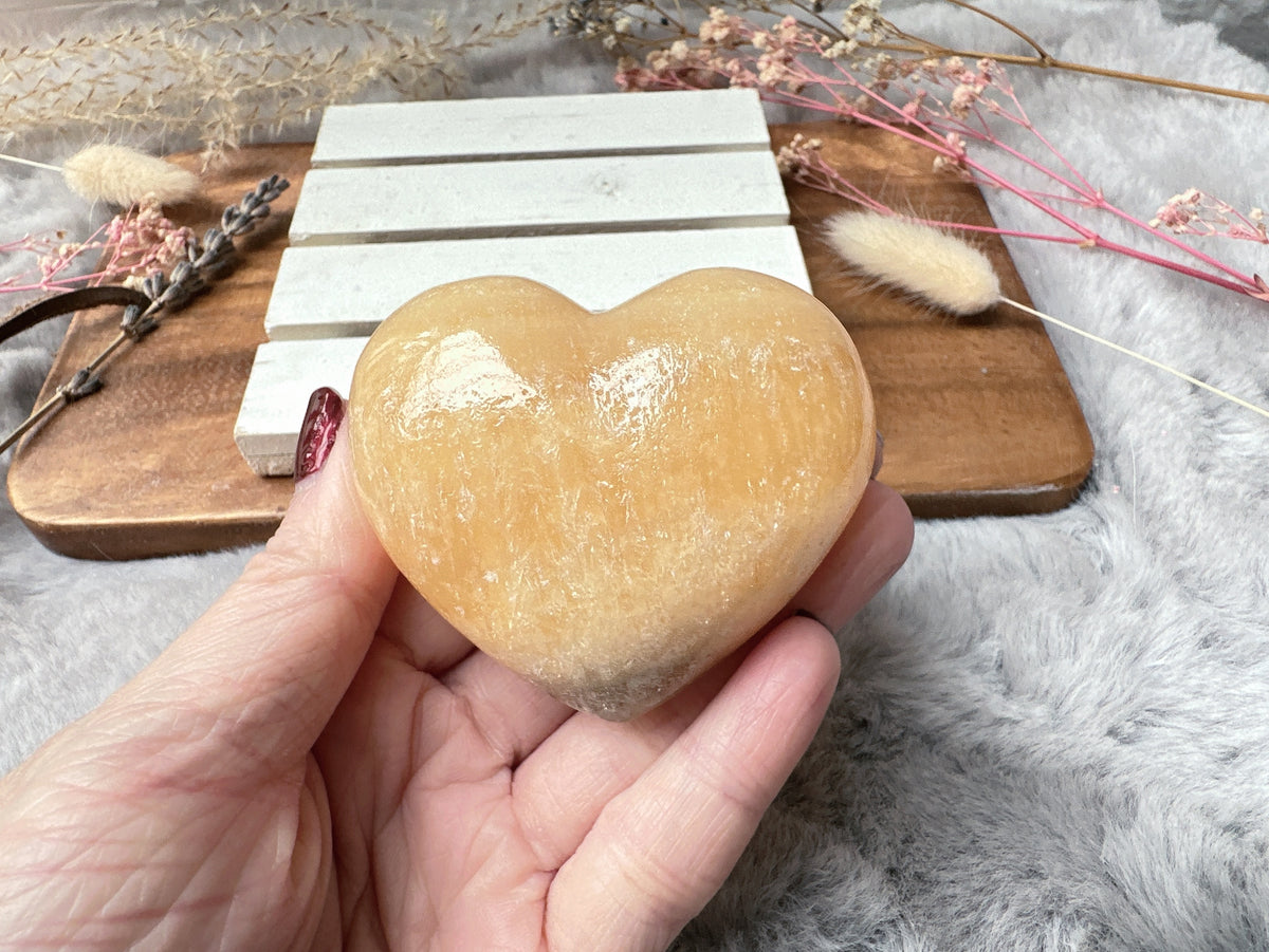 Mexican Onyx/Calcite Heart