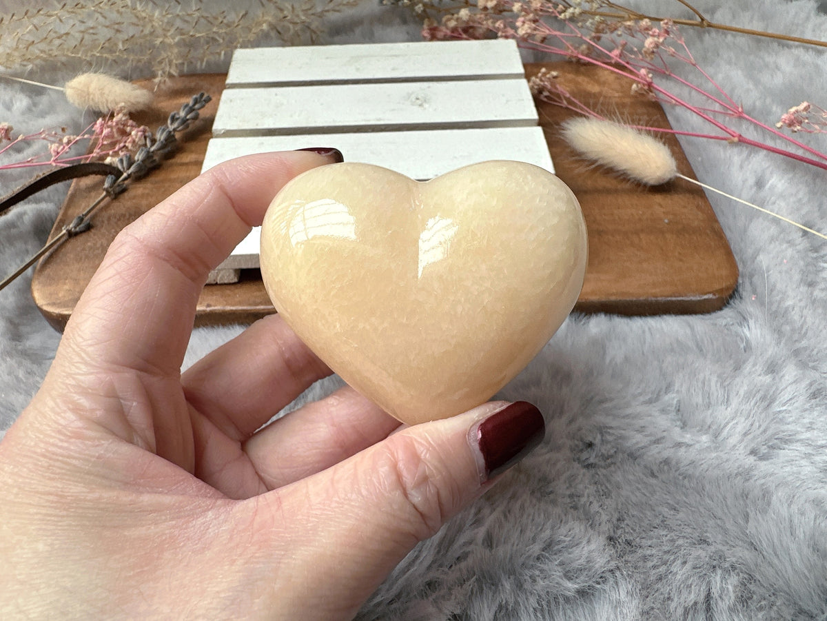 Mexican Onyx/Calcite Heart