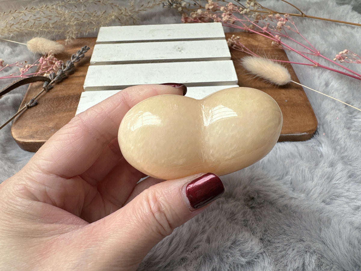 Mexican Onyx/Calcite Heart