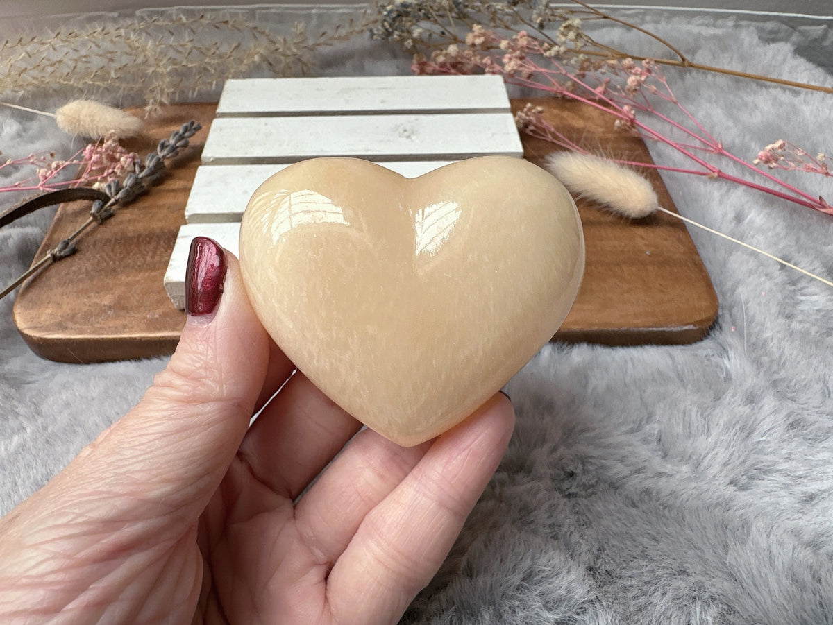 Mexican Onyx/Calcite Heart