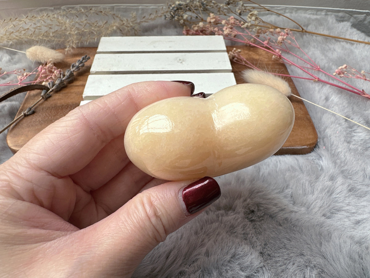Mexican Onyx/Calcite Heart