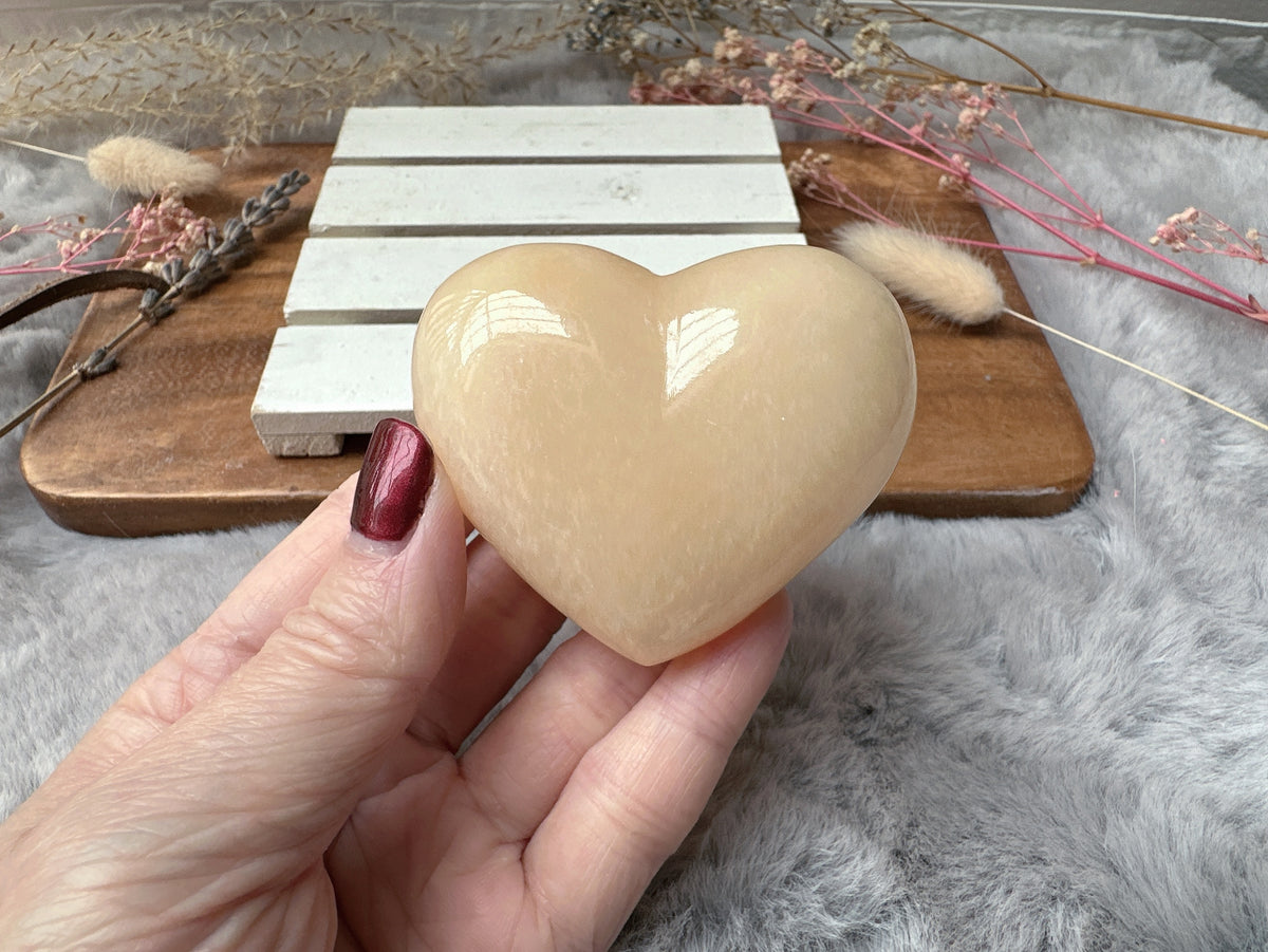 Mexican Onyx/Calcite Heart