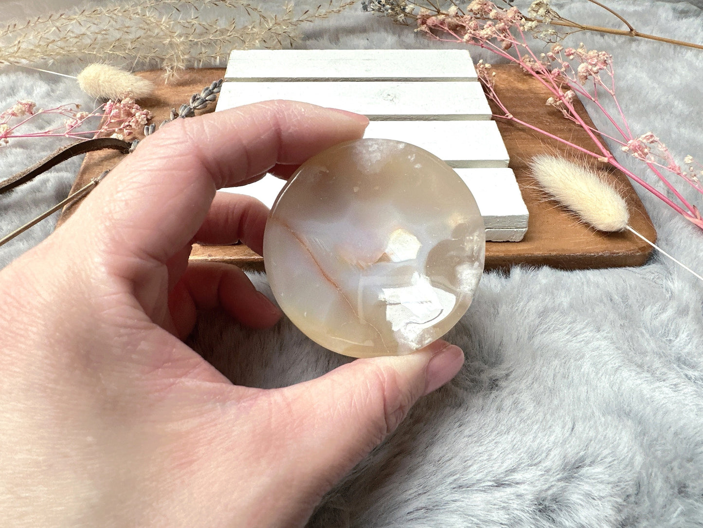 Mini Flower Agate Bowl/Dish