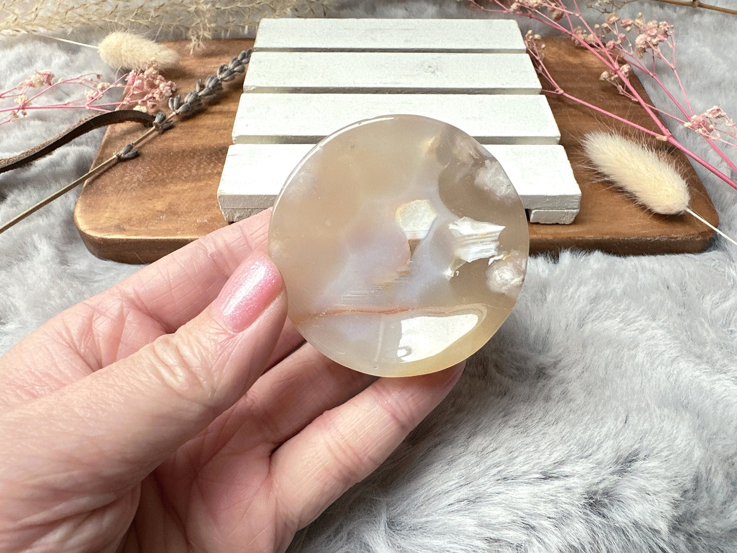 Mini Flower Agate Bowl/Dish