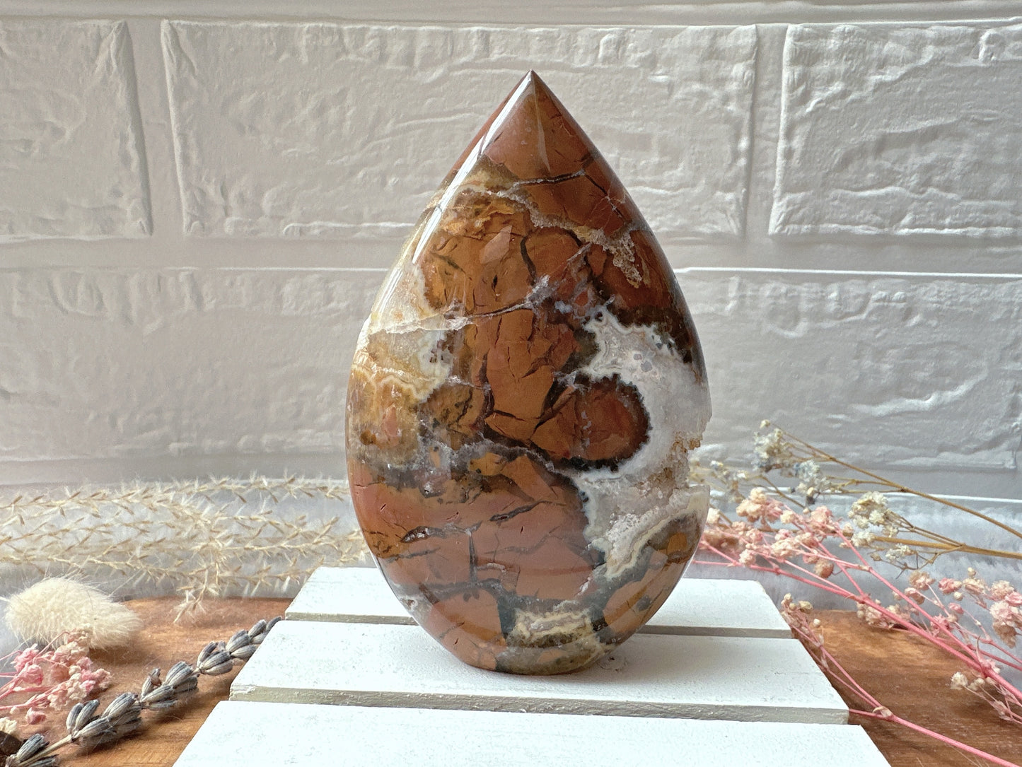 Brecciated Jasper Flame