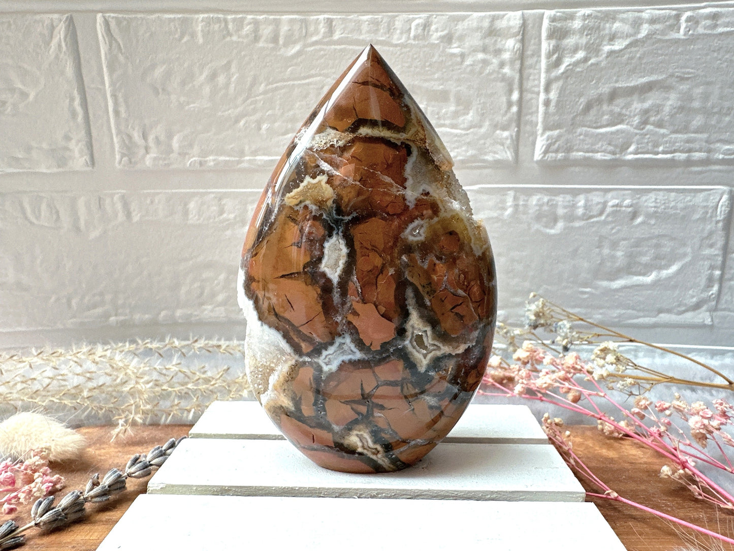 Brecciated Jasper Flame