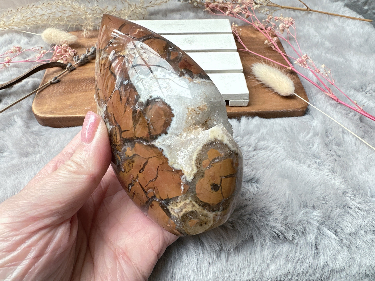 Brecciated Jasper Flame