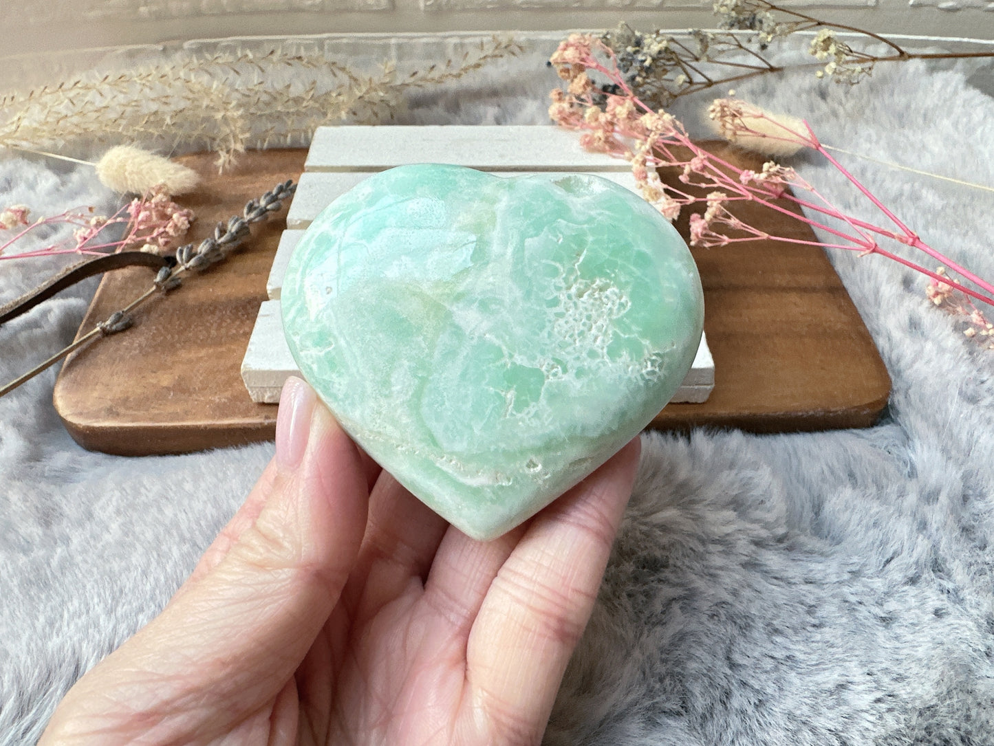 Caribbean Calcite Heart
