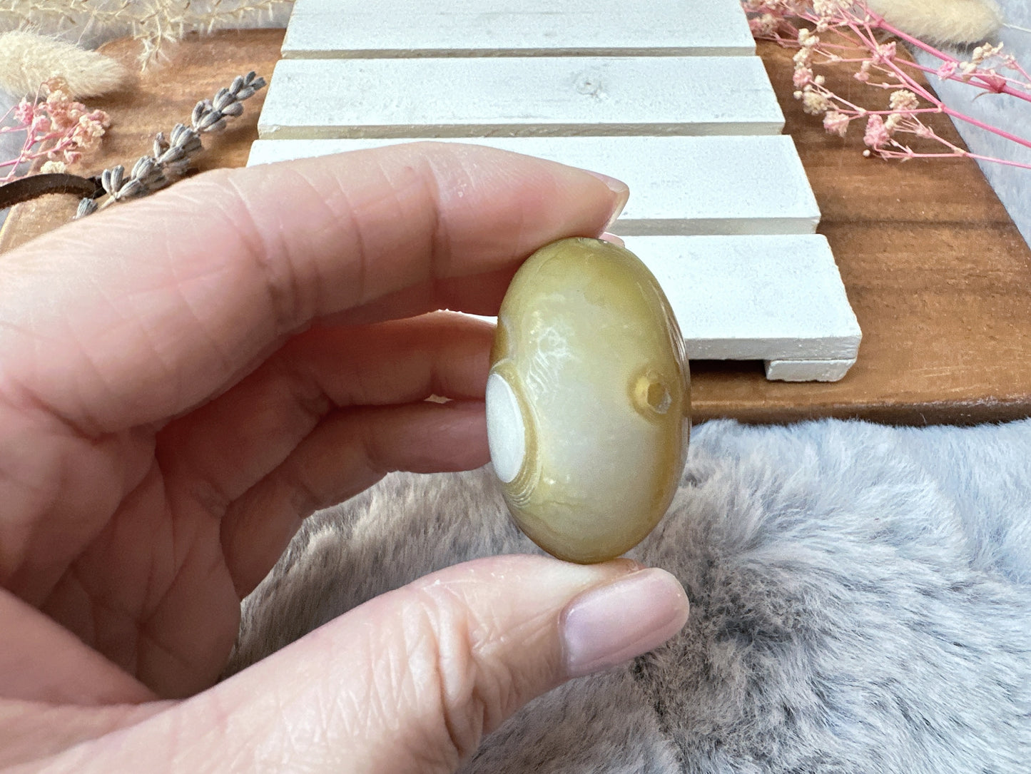 Small Gobi Agate Palm Stone