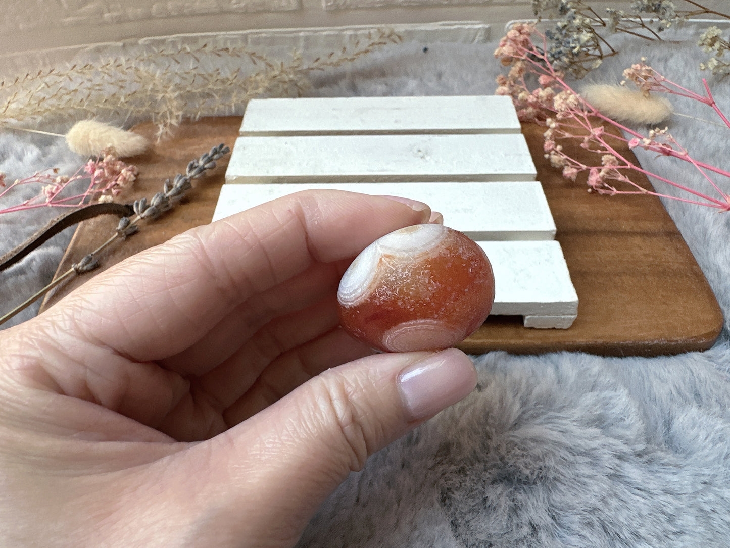 Small Gobi Agate Palm Stone