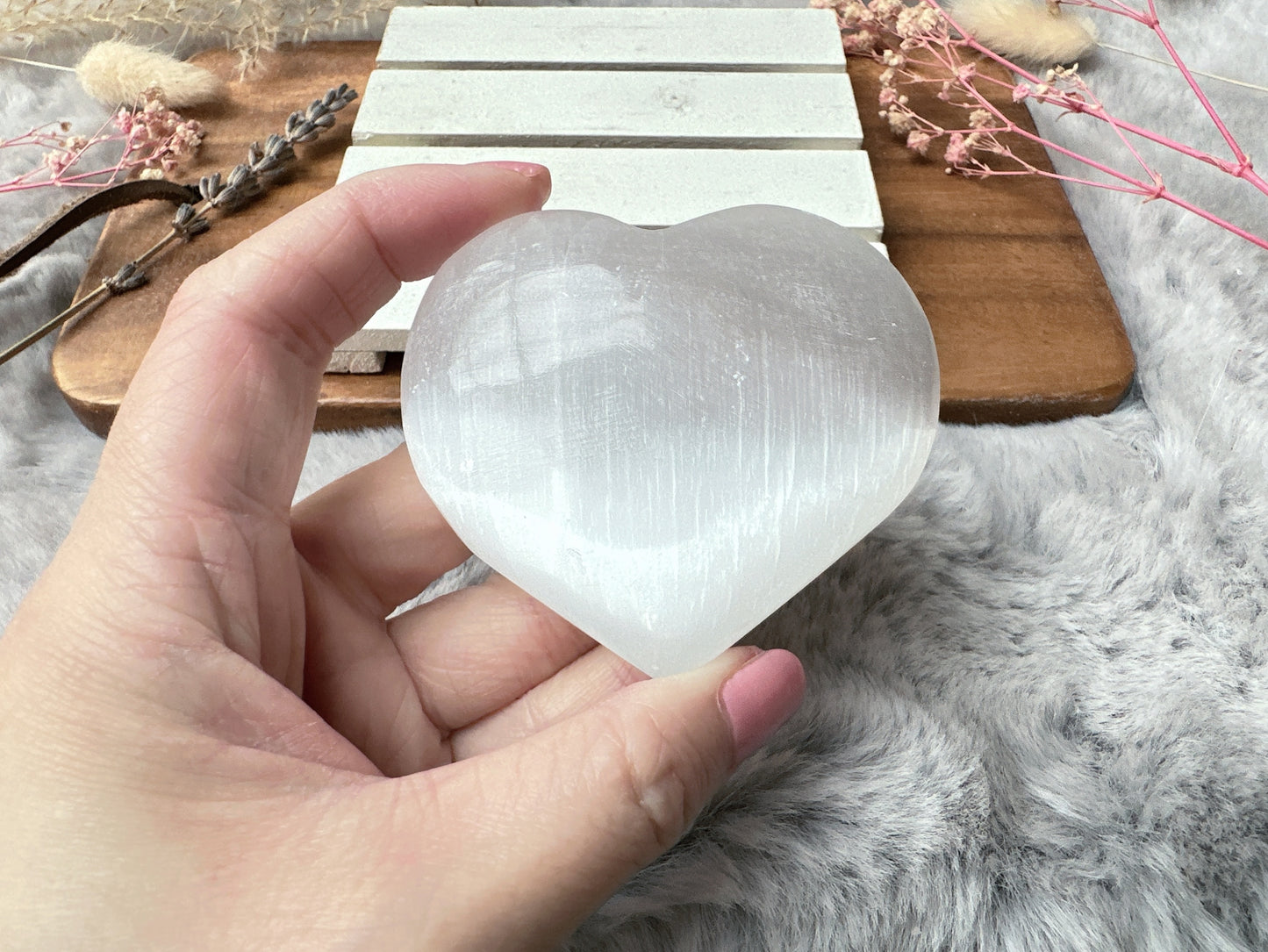 Selenite Heart