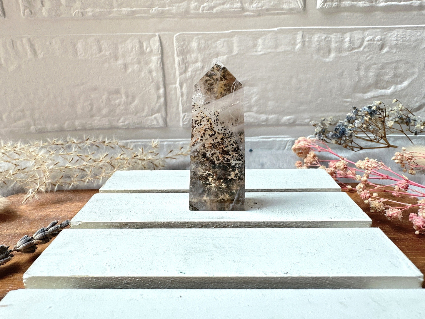 Mini Dendritic Quartz Tower Obelisk