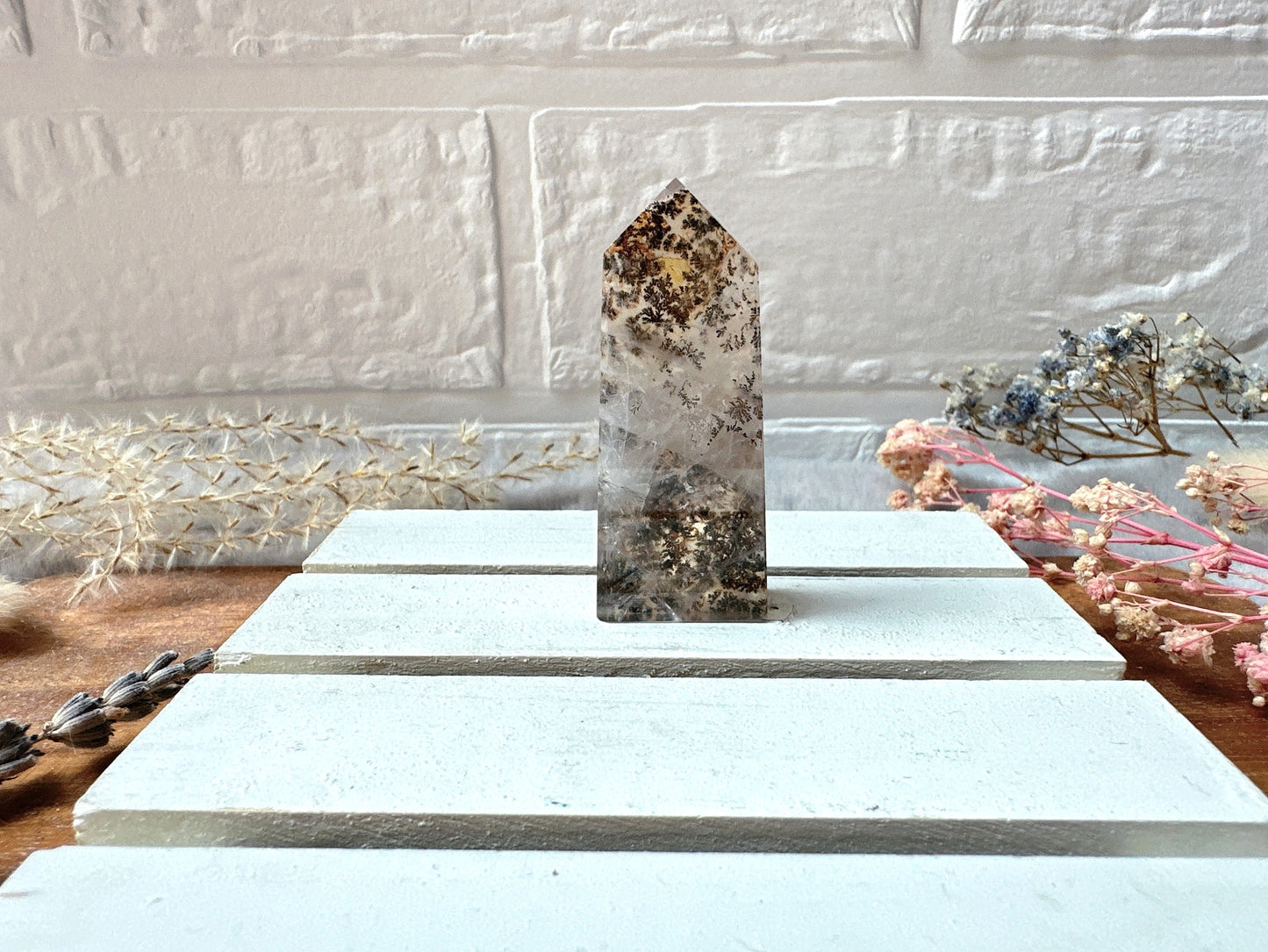 Mini Dendritic Quartz Tower Obelisk