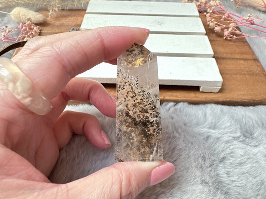 Mini Dendritic Quartz Tower Obelisk