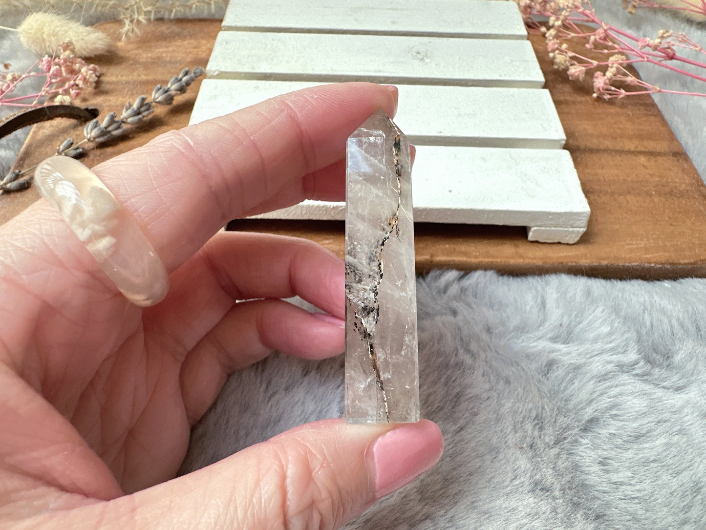 Mini Dendritic Quartz Tower Obelisk