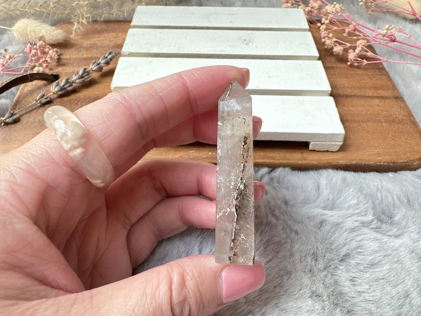 Mini Dendritic Quartz Tower Obelisk