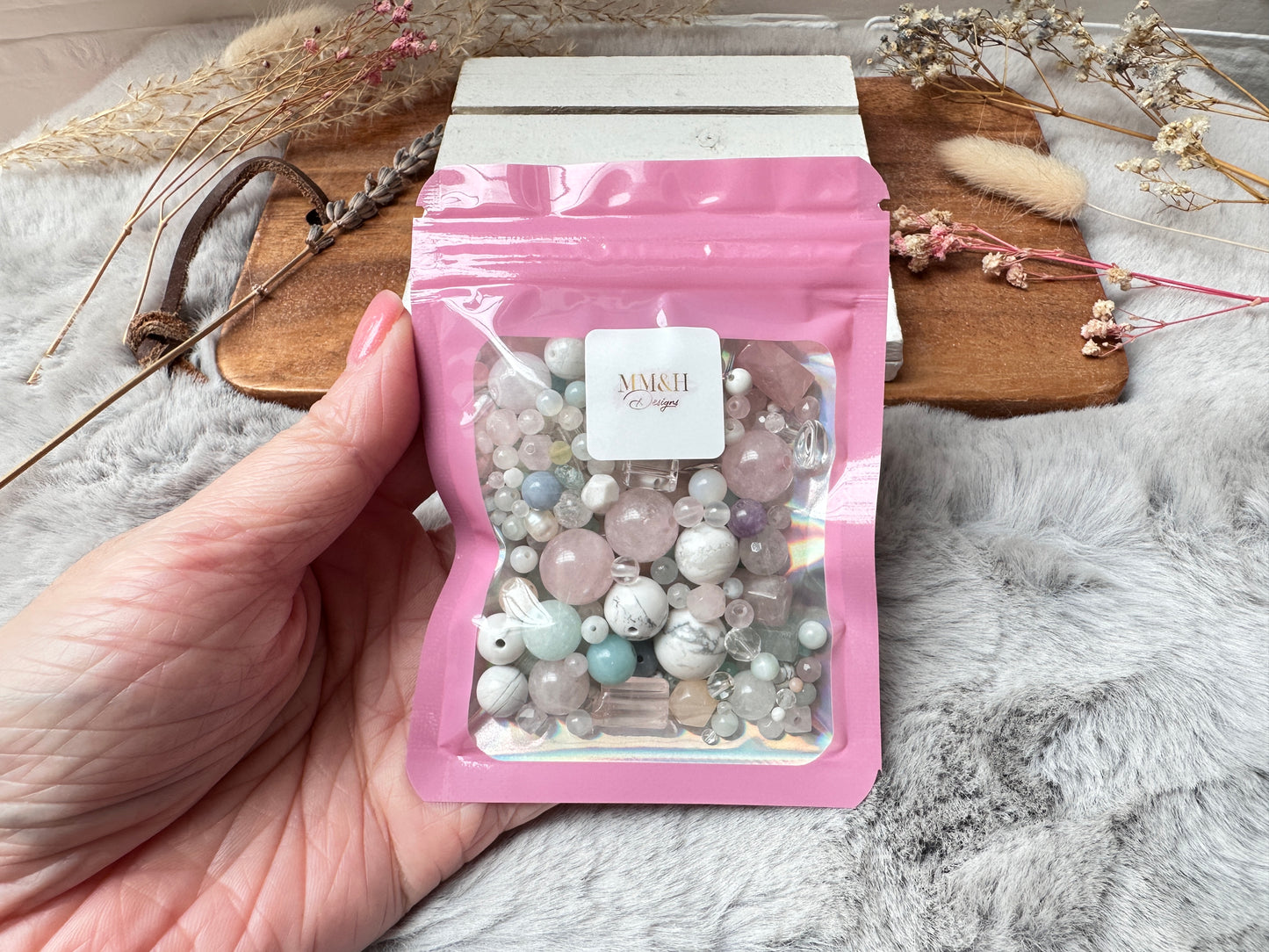 2~12mm Pastel/Light Color Loose Assorted Semi-Precious Gemstone Beads | 50g Bag