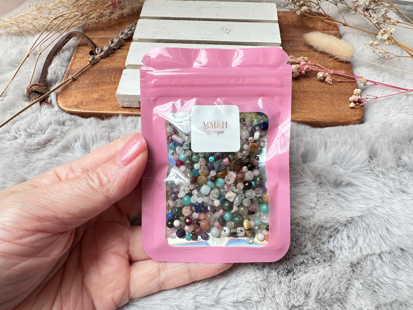 Tiny 2~4mm Loose Assorted Semi-Precious Gemstone Beads | 25g Bag
