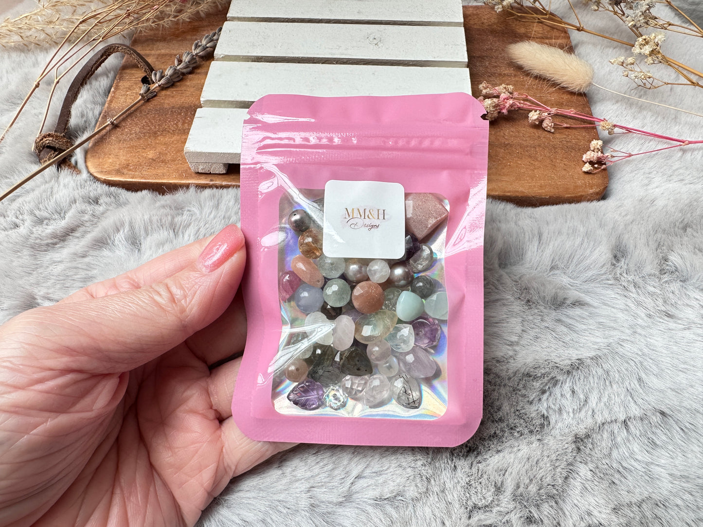 5~12mm High Quality Loose Assorted Semi-Precious Gemstone Beads | 25g Bag