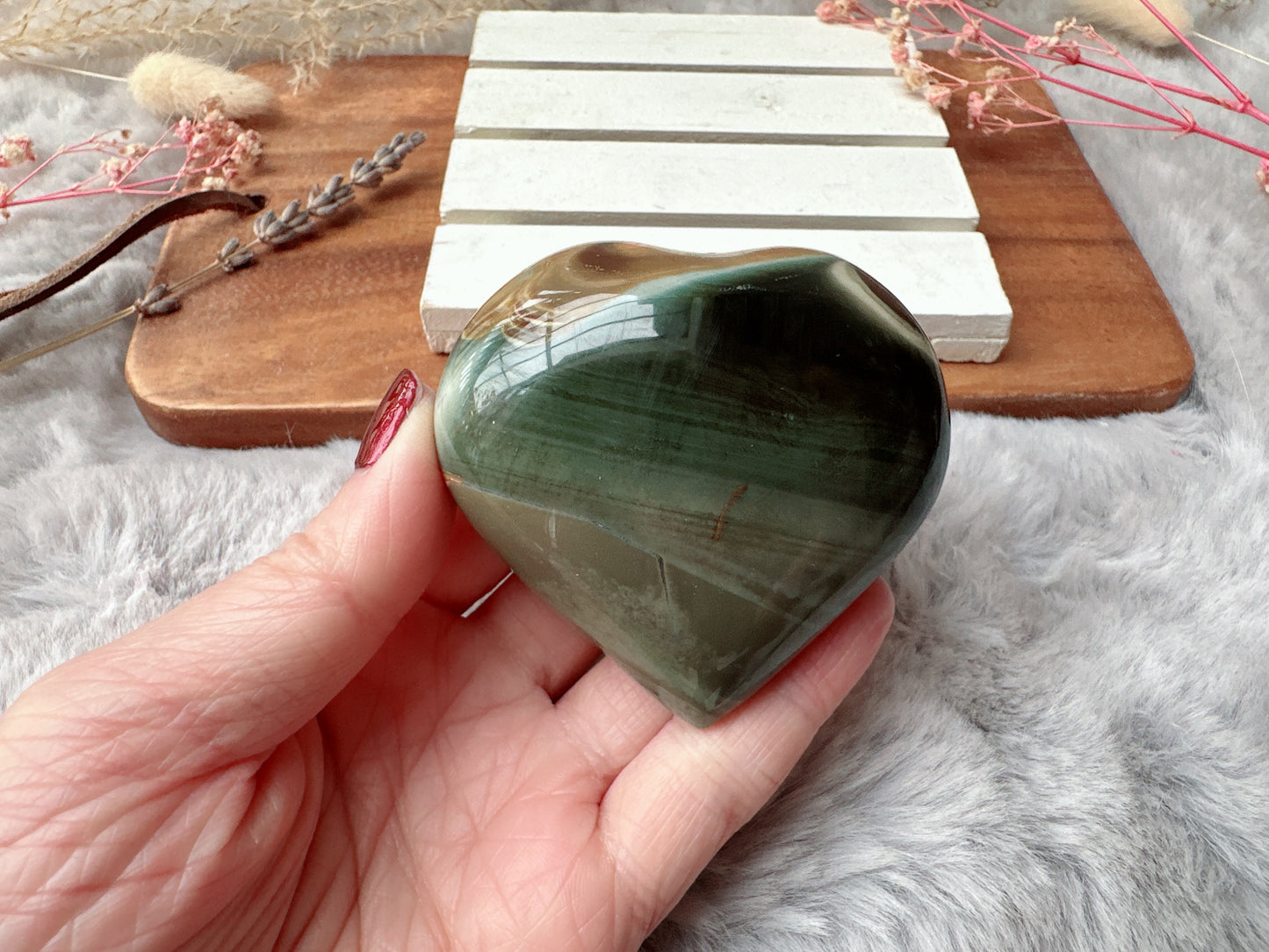 Polychrome Jasper Heart