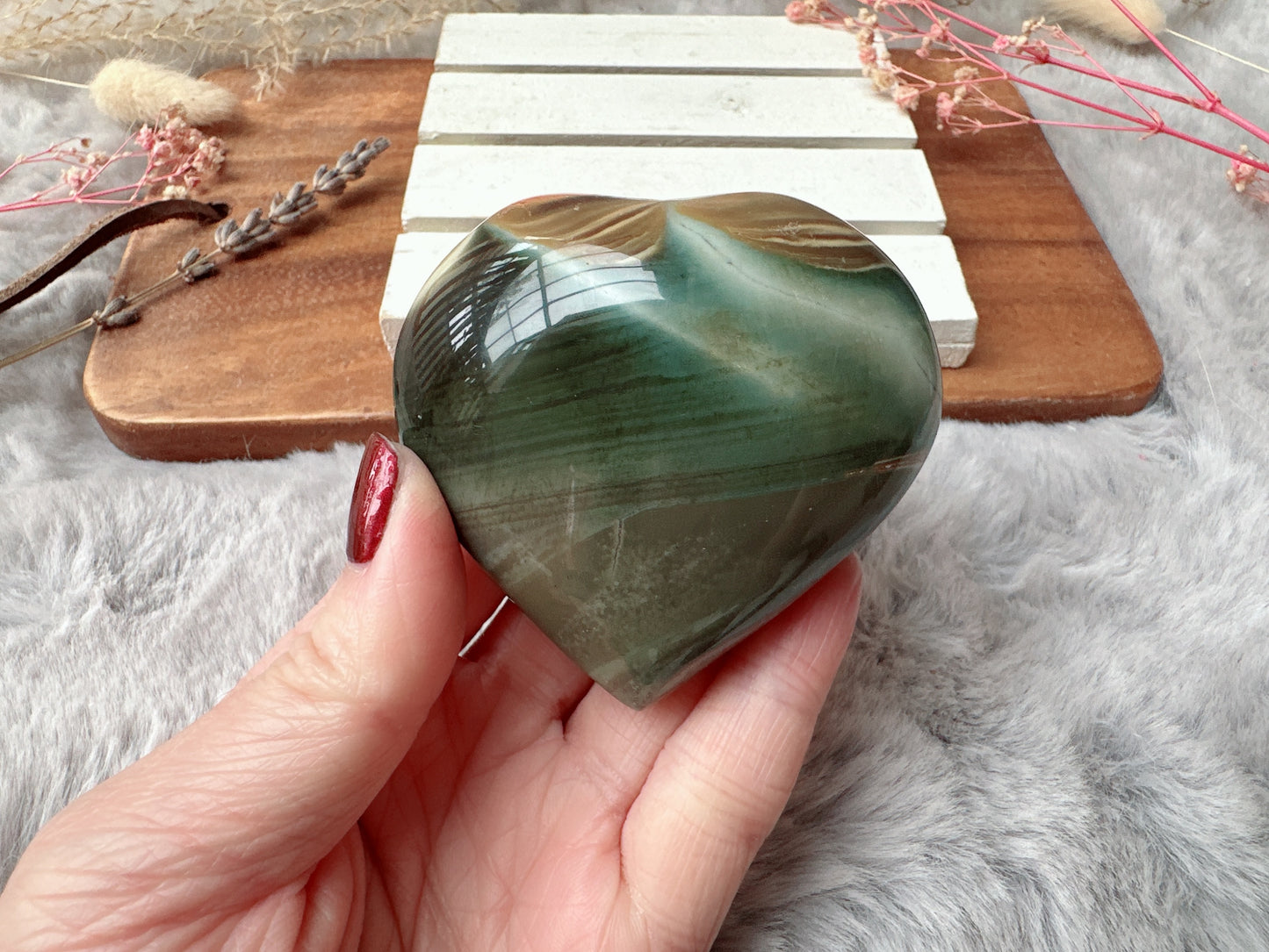 Polychrome Jasper Heart