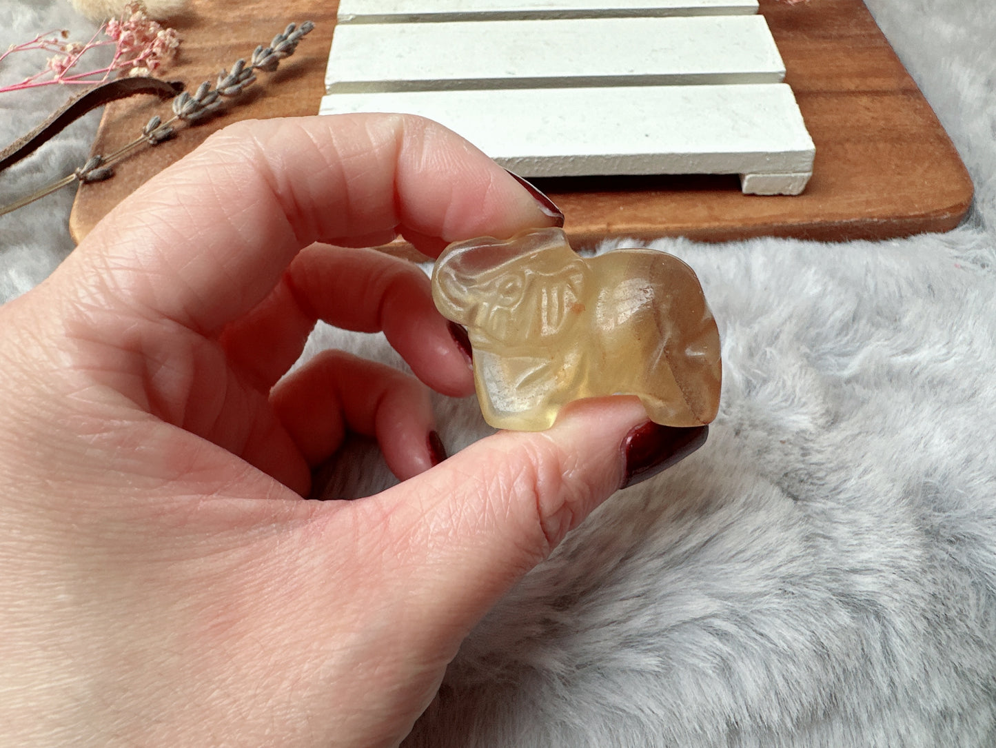 Small Candy Fluorite Elephant