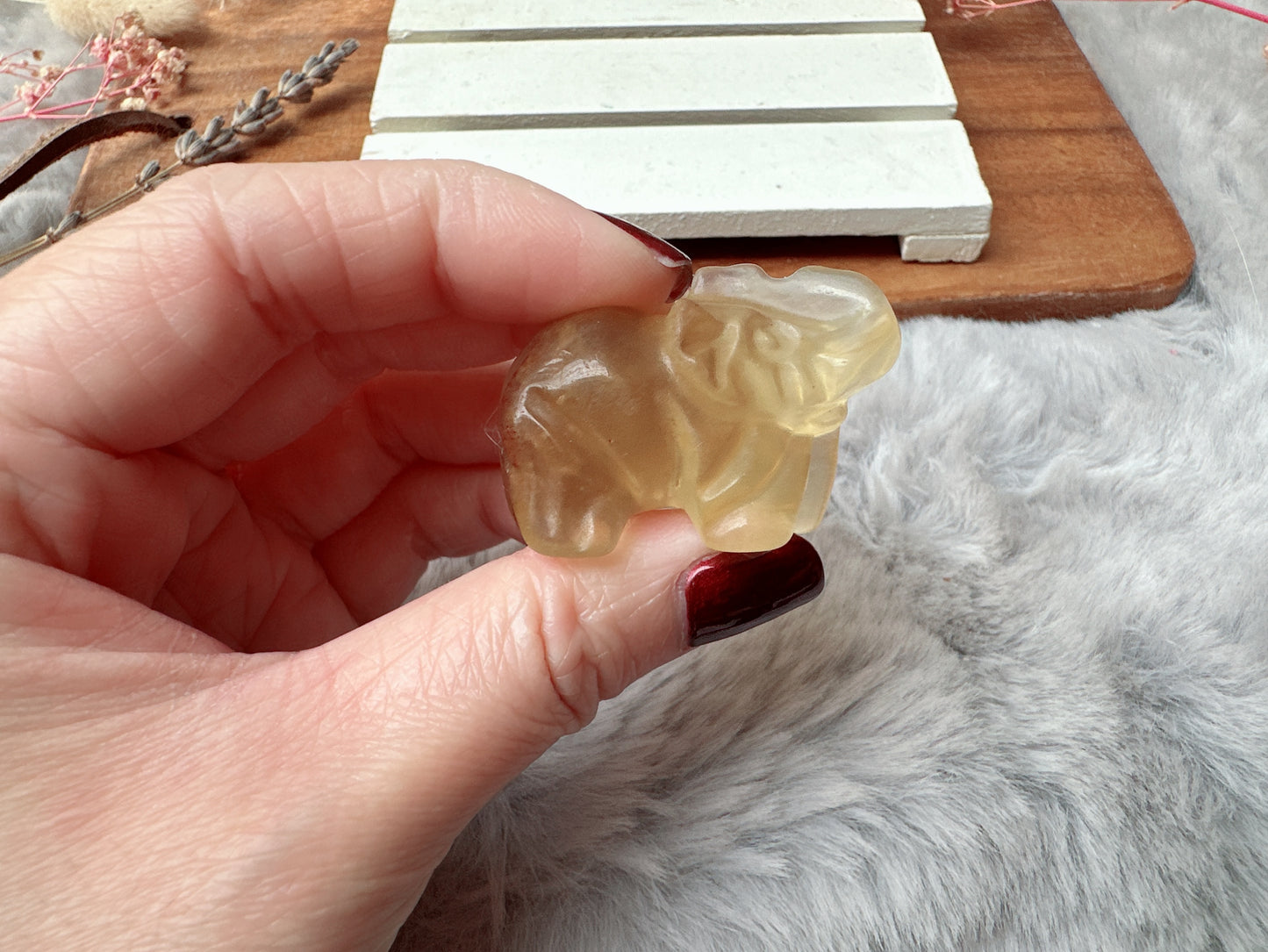 Small Candy Fluorite Elephant
