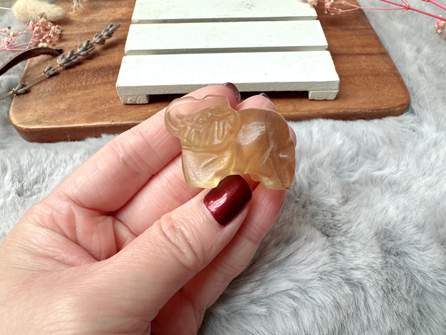 Small Candy Fluorite Elephant