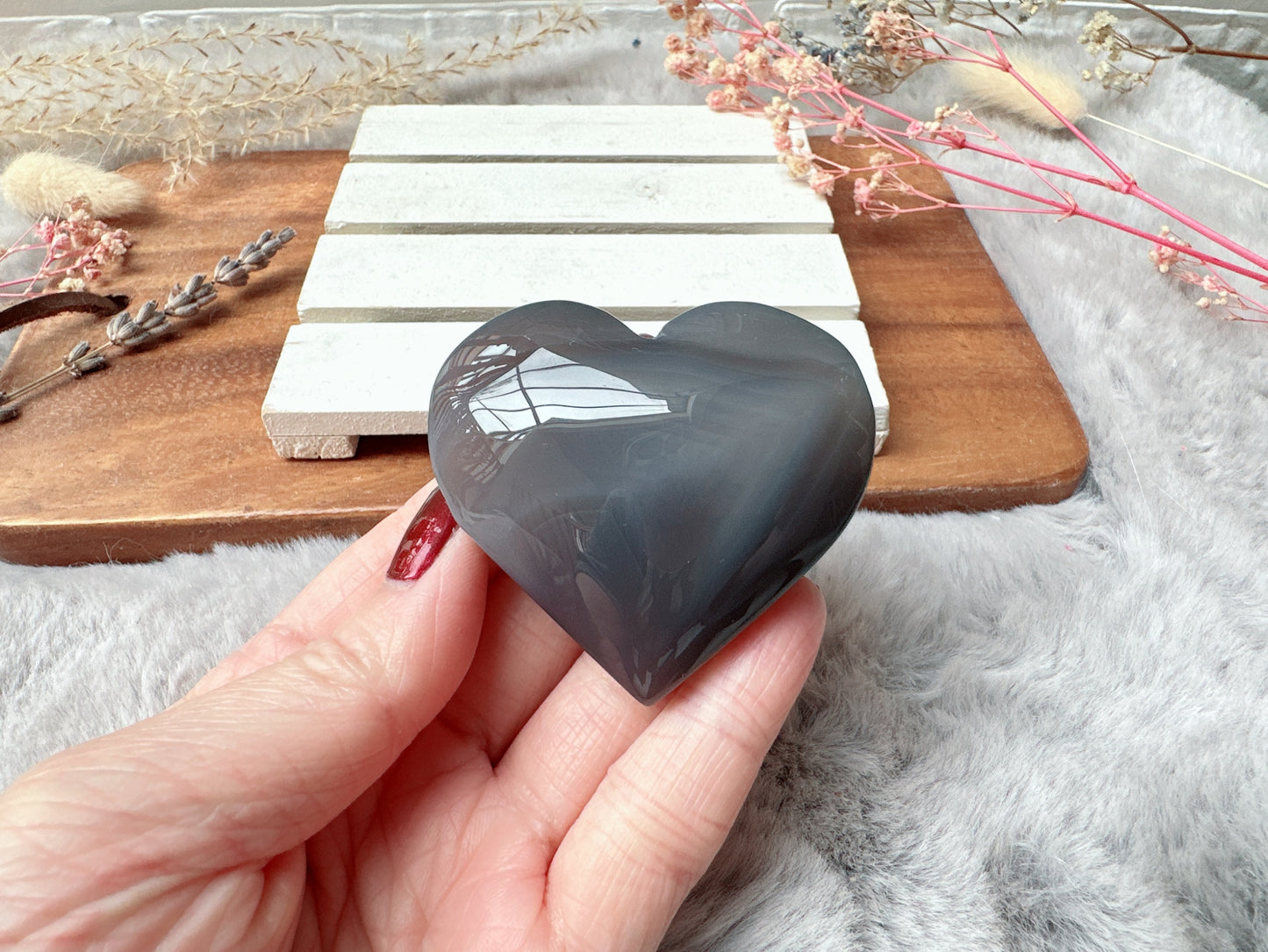 Botswana Agate Heart