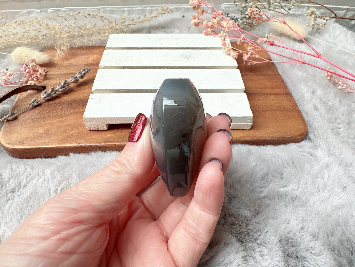 Botswana Agate Heart