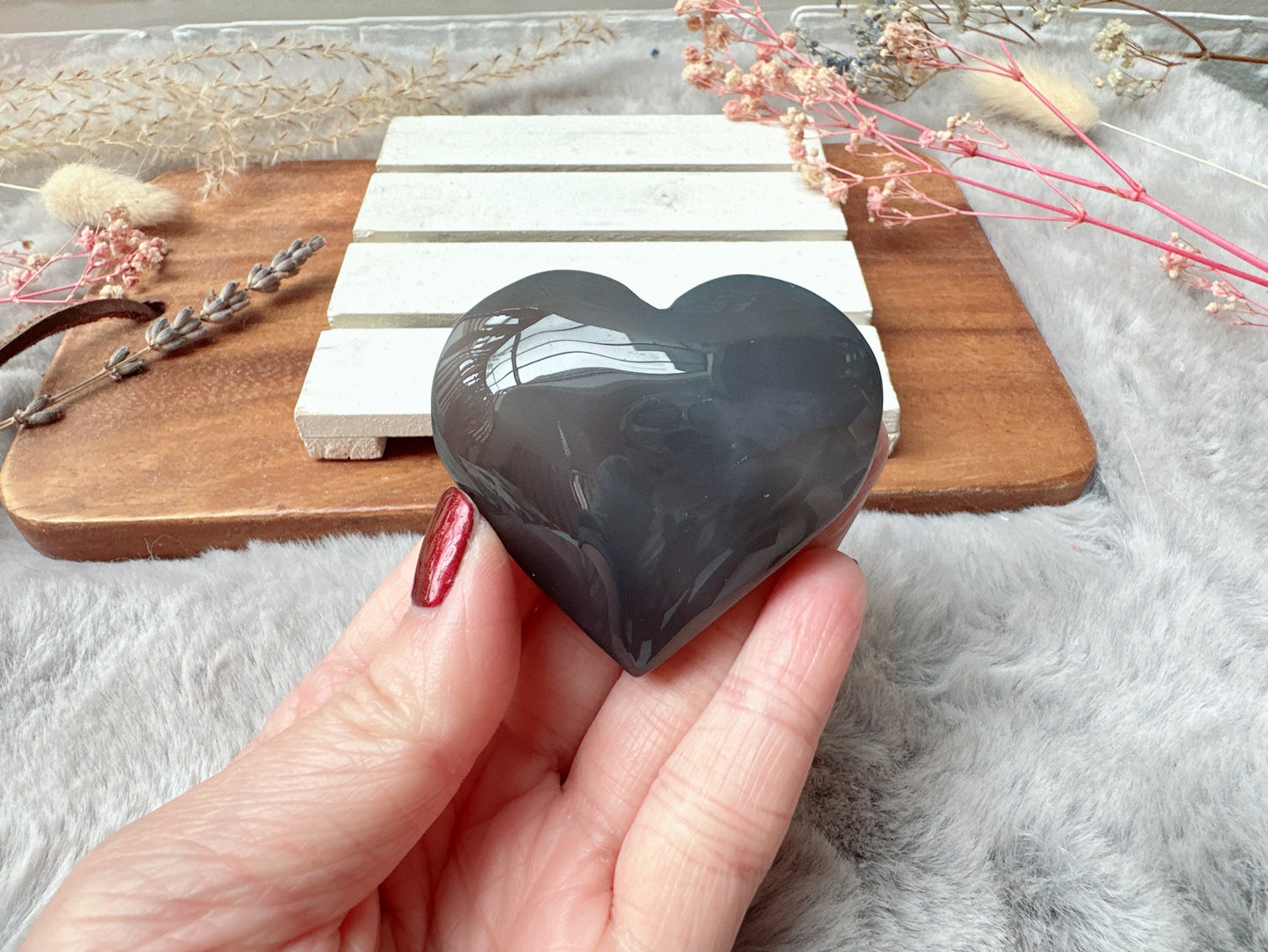 Botswana Agate Heart