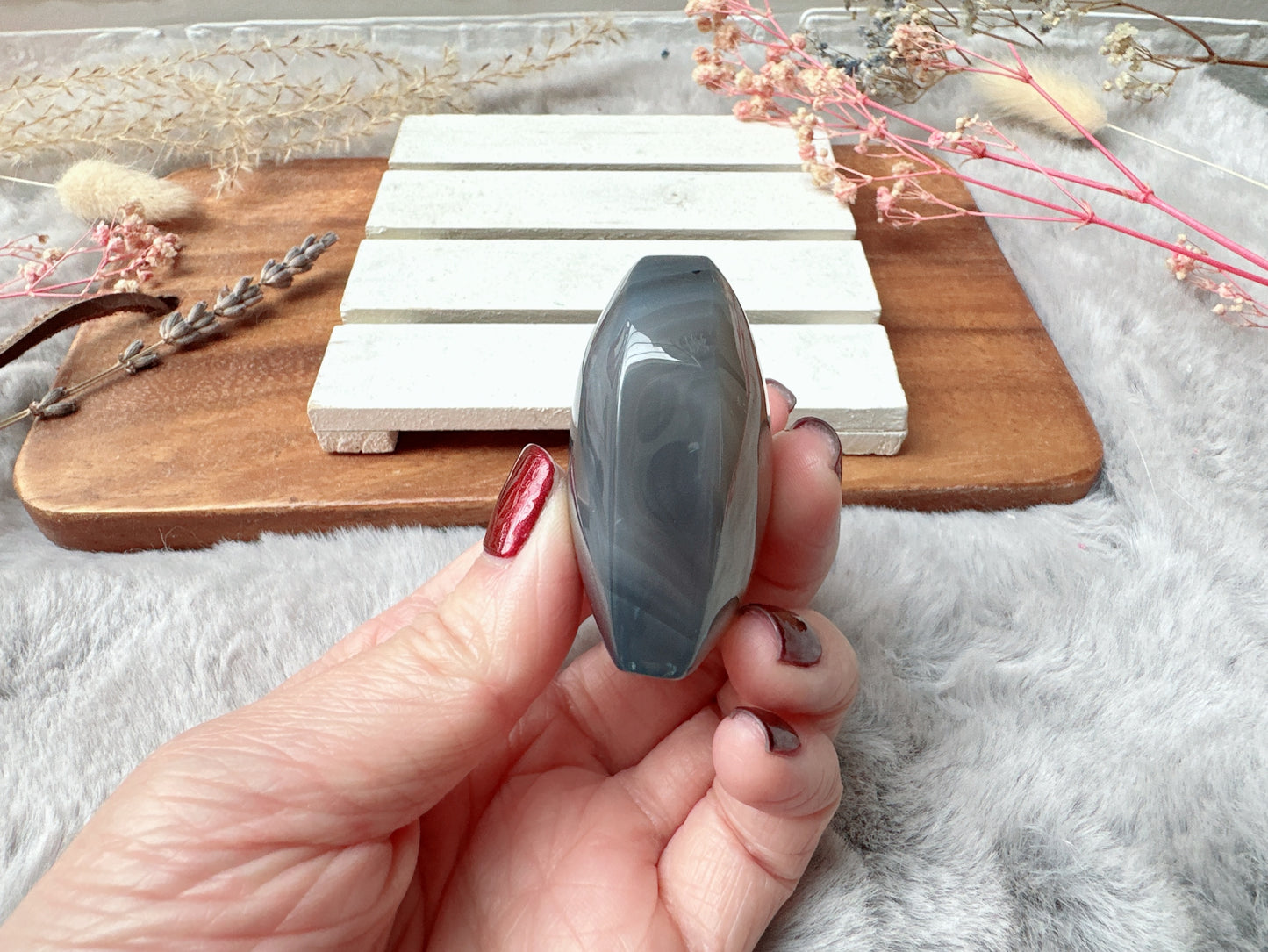 Botswana Agate Heart