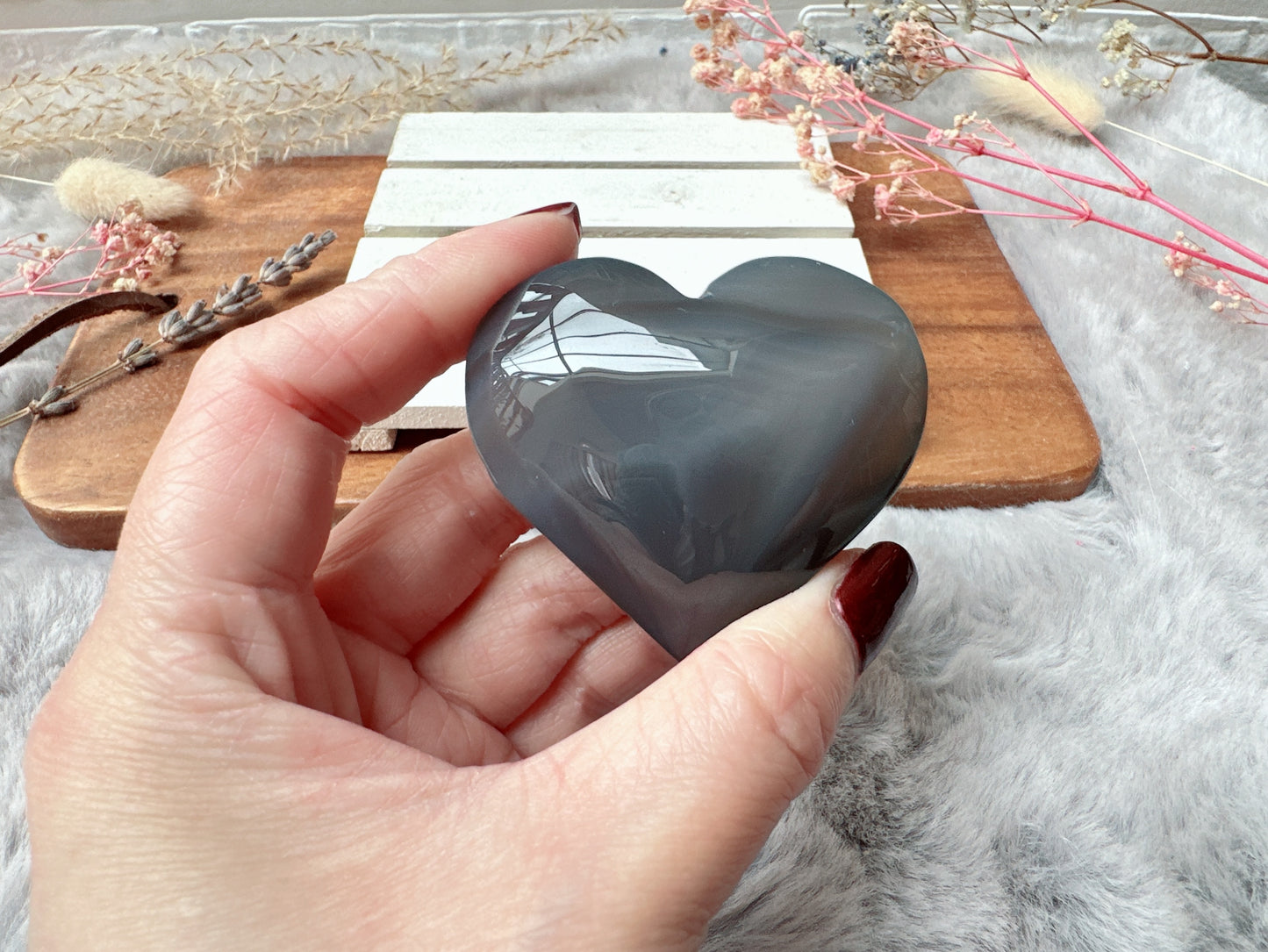 Botswana Agate Heart