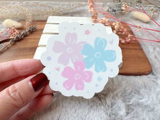 Pastel Flowers Sticker