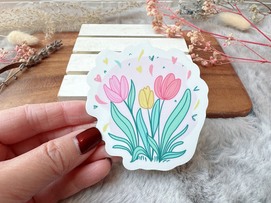 Blooming Tulips Sticker