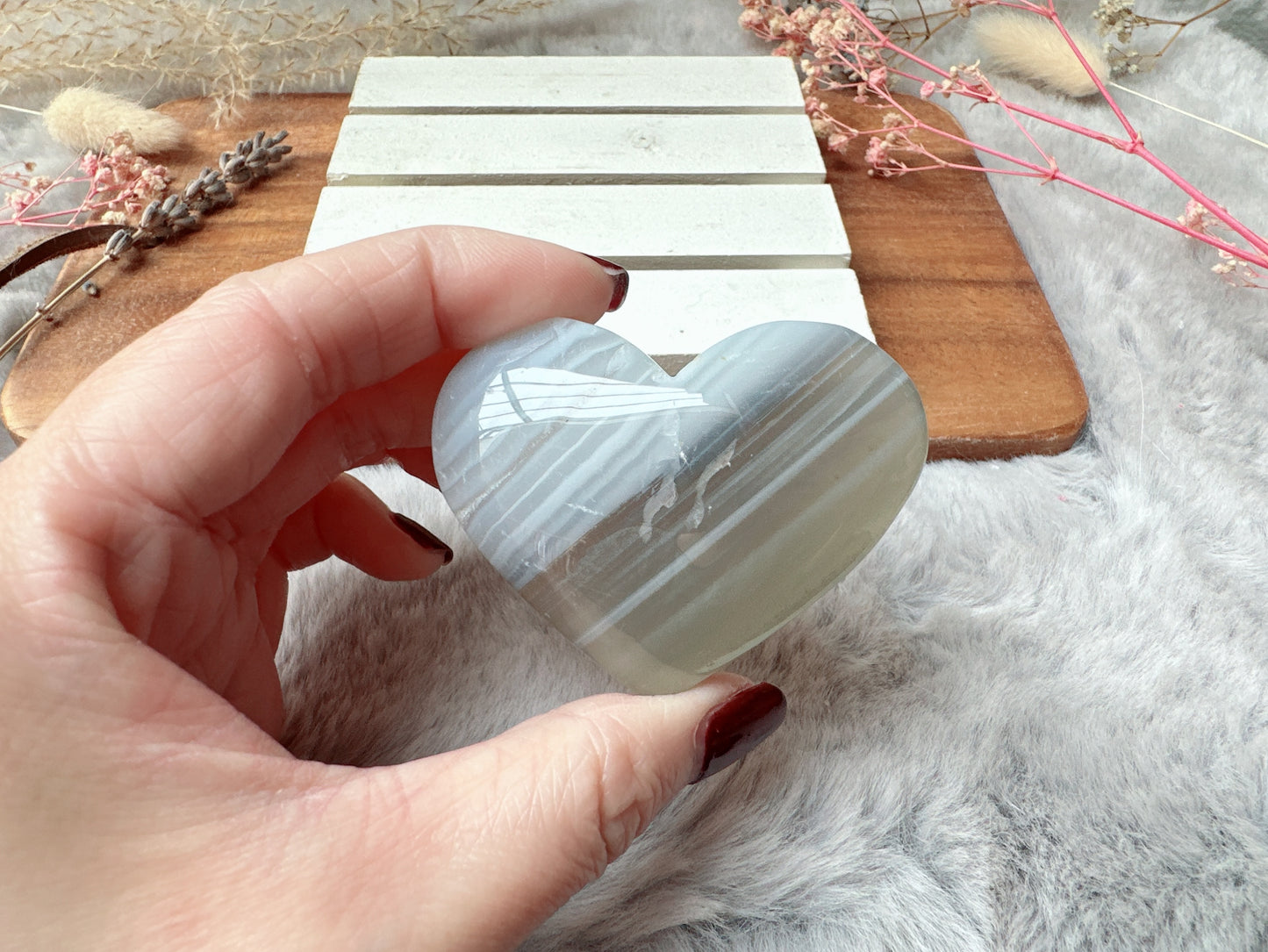 Botswana Agate Heart
