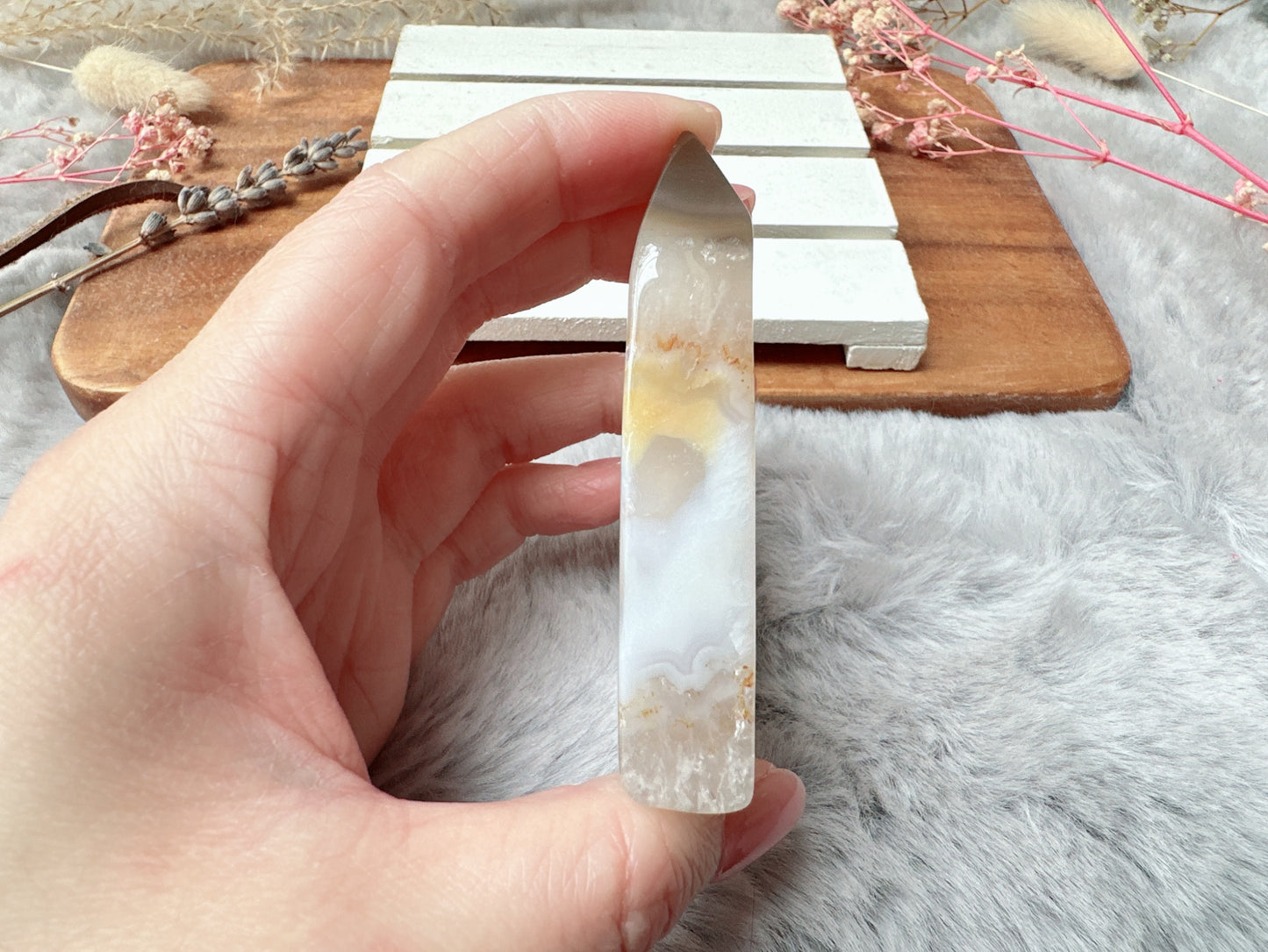 Small Agate Druzy Tower