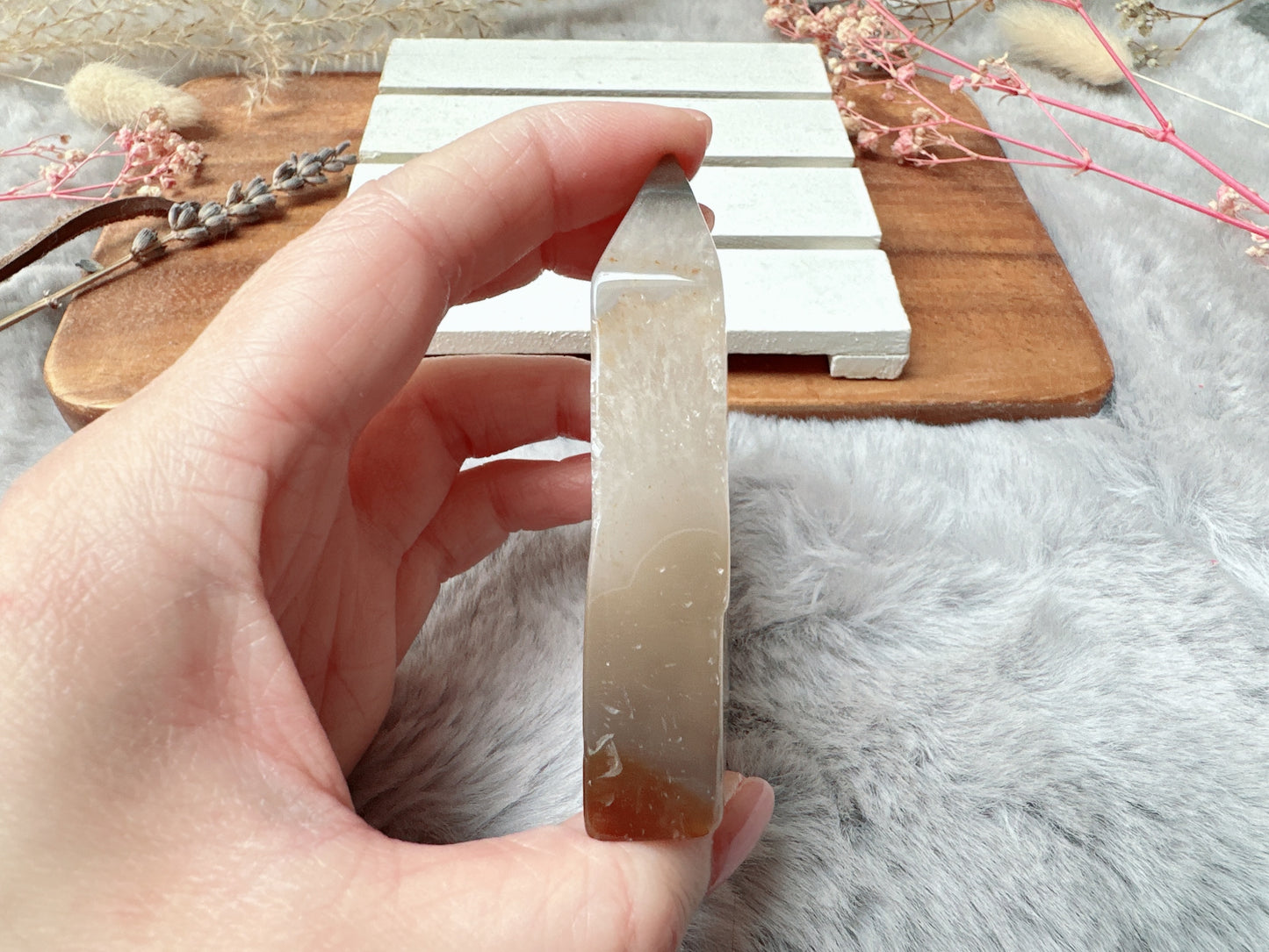 Small Agate Druzy Tower