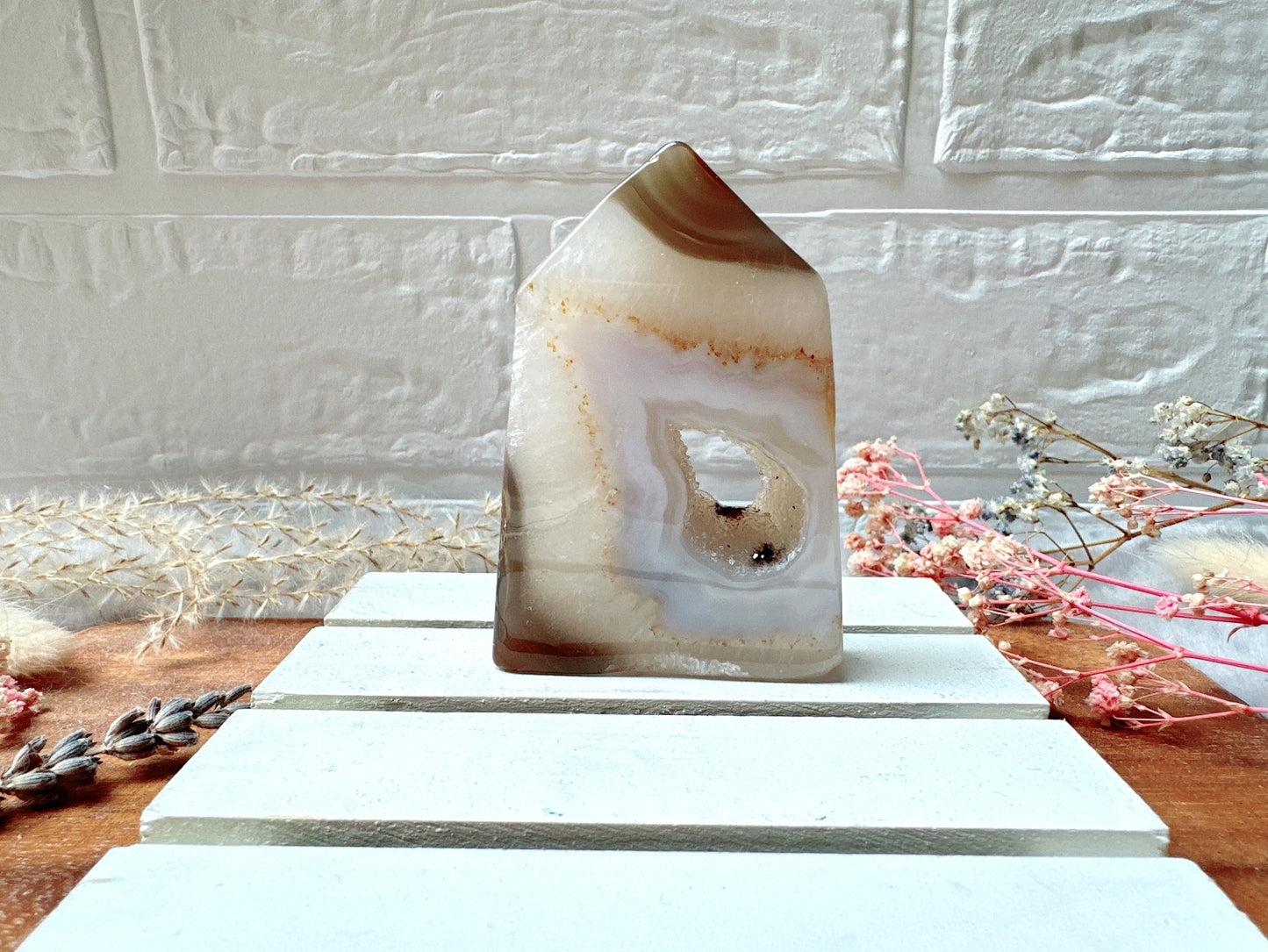 Small Agate Druzy Tower