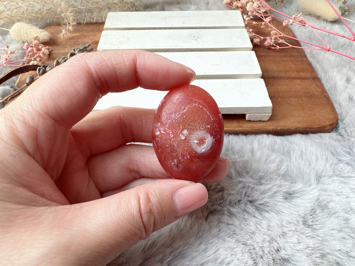 Small Gobi Agate Palm Stone