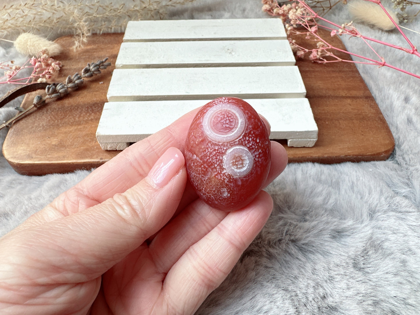Small Gobi Agate Palm Stone