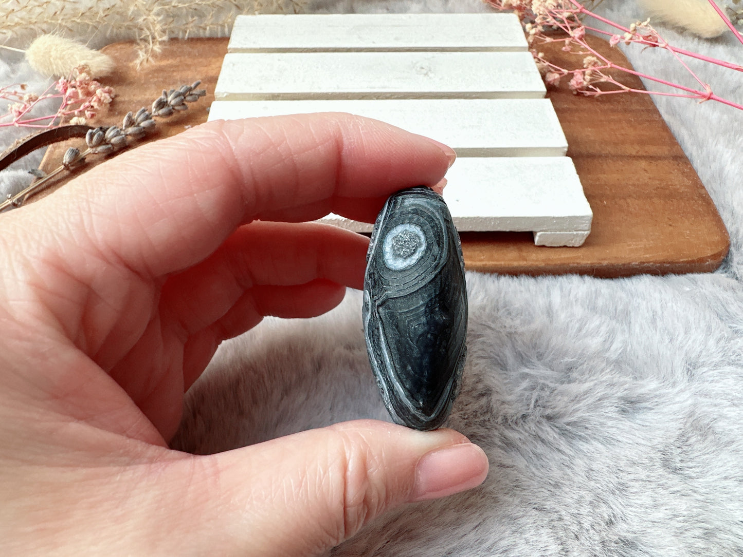 Small Gobi Agate Palm Stone