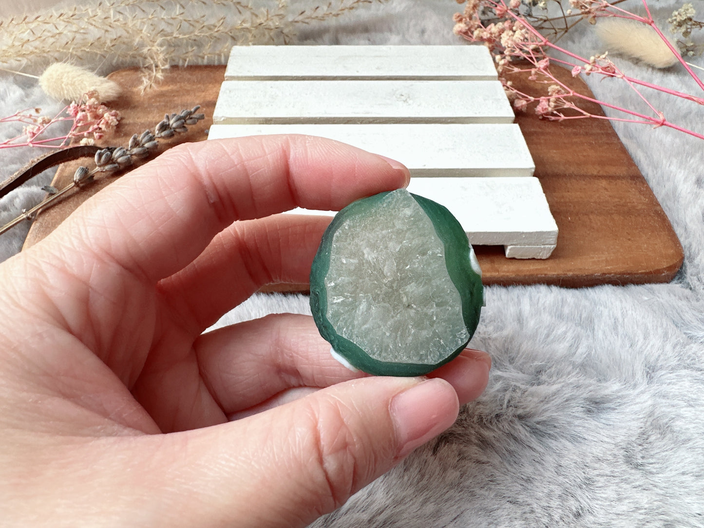 Small Gobi Agate Palm Stone