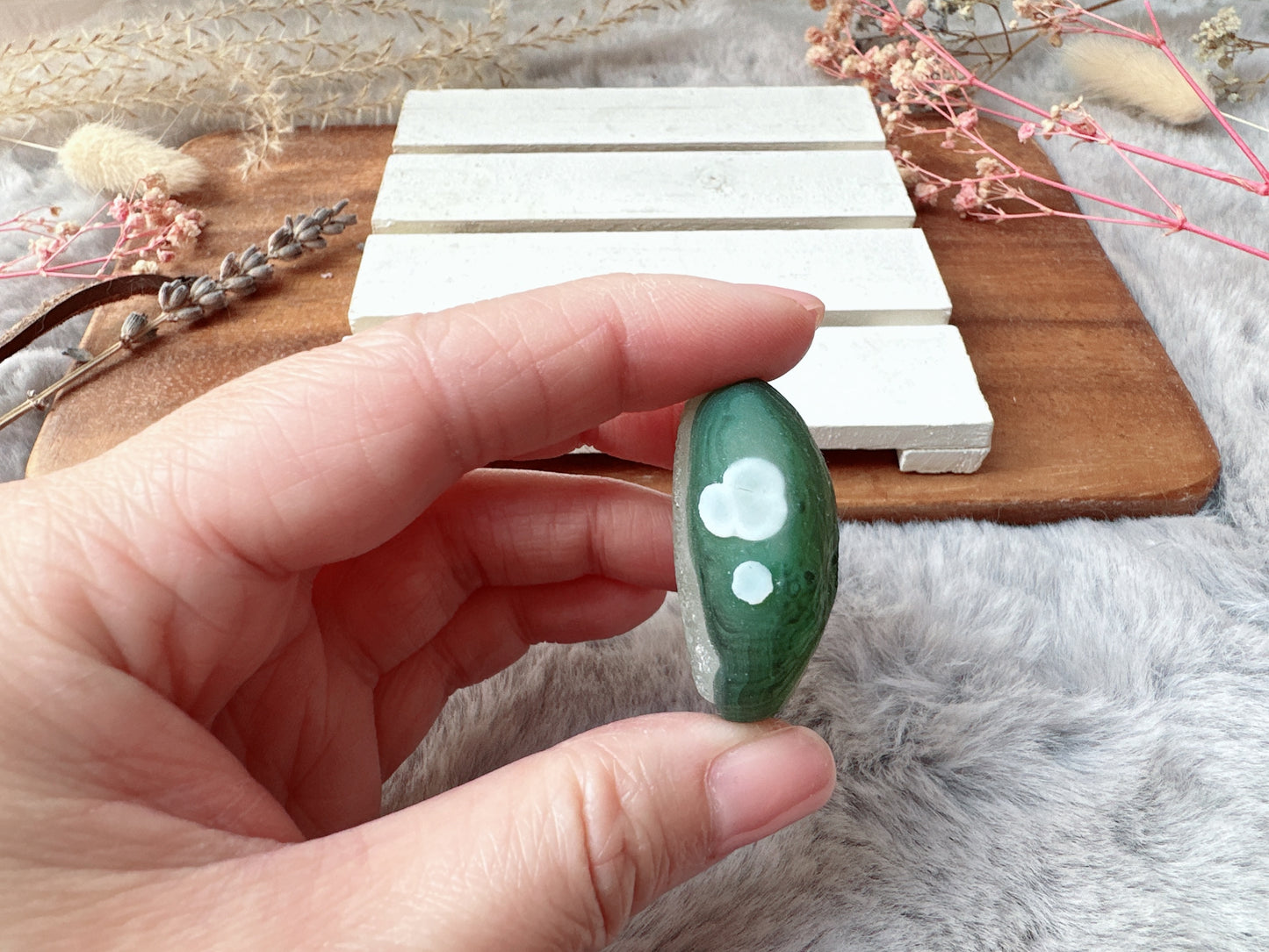 Small Gobi Agate Palm Stone