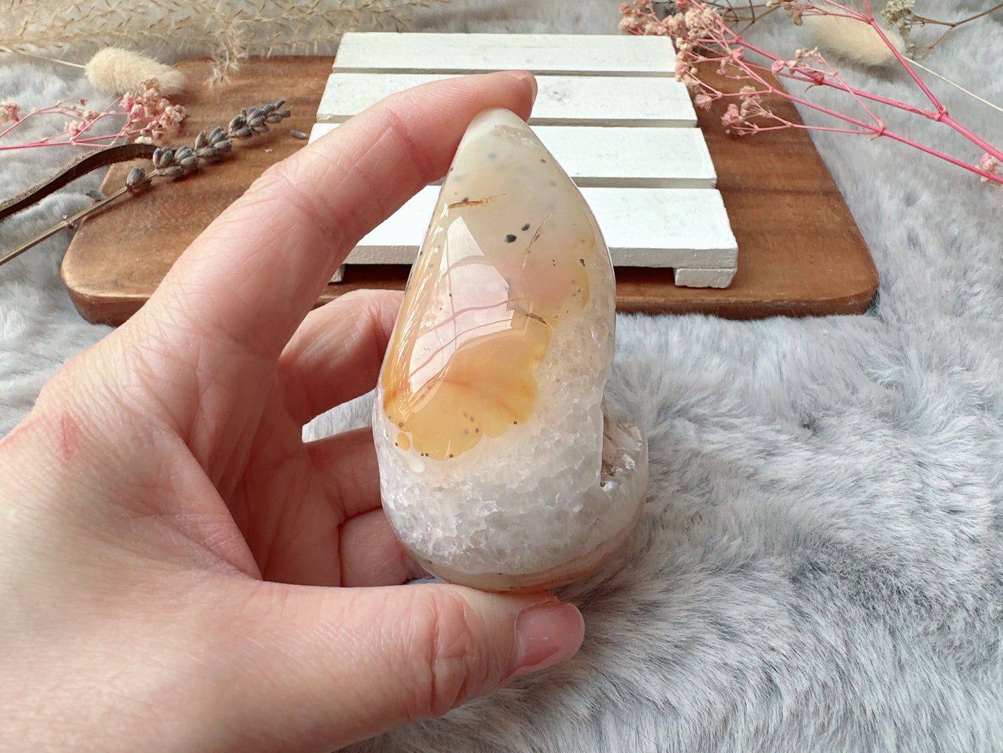 Agate Druzy Egg