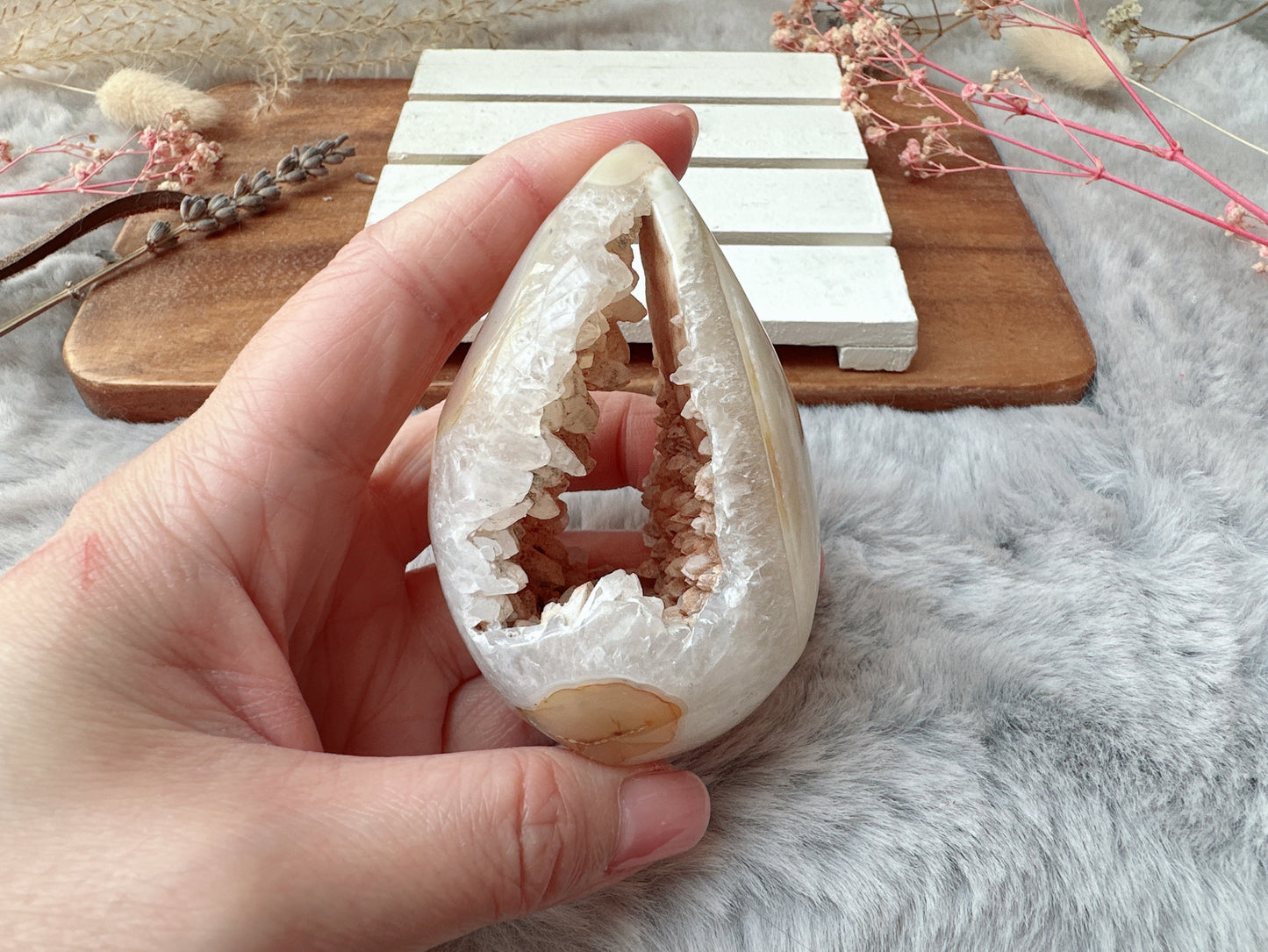 Agate Druzy Egg