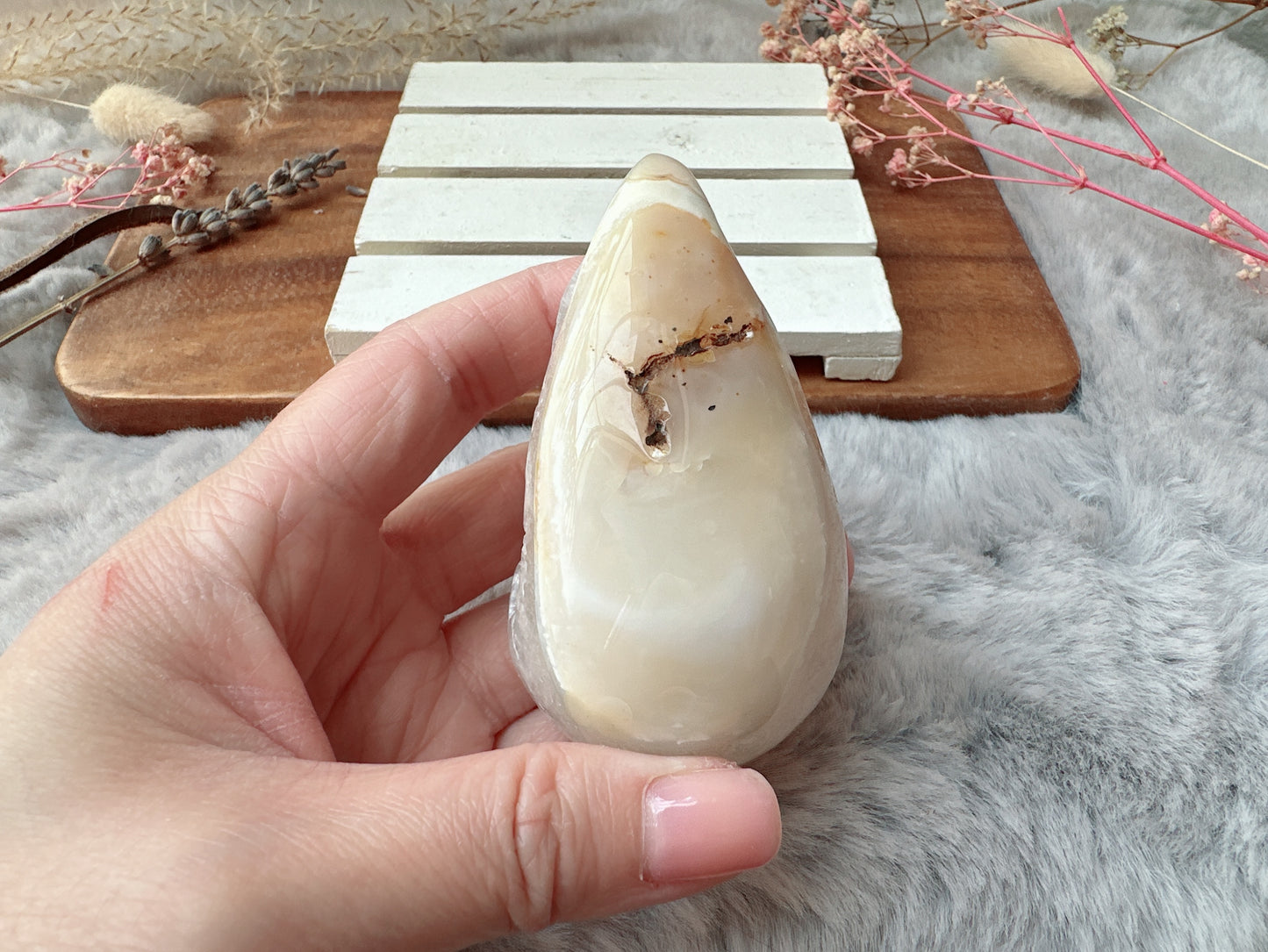 Agate Druzy Egg