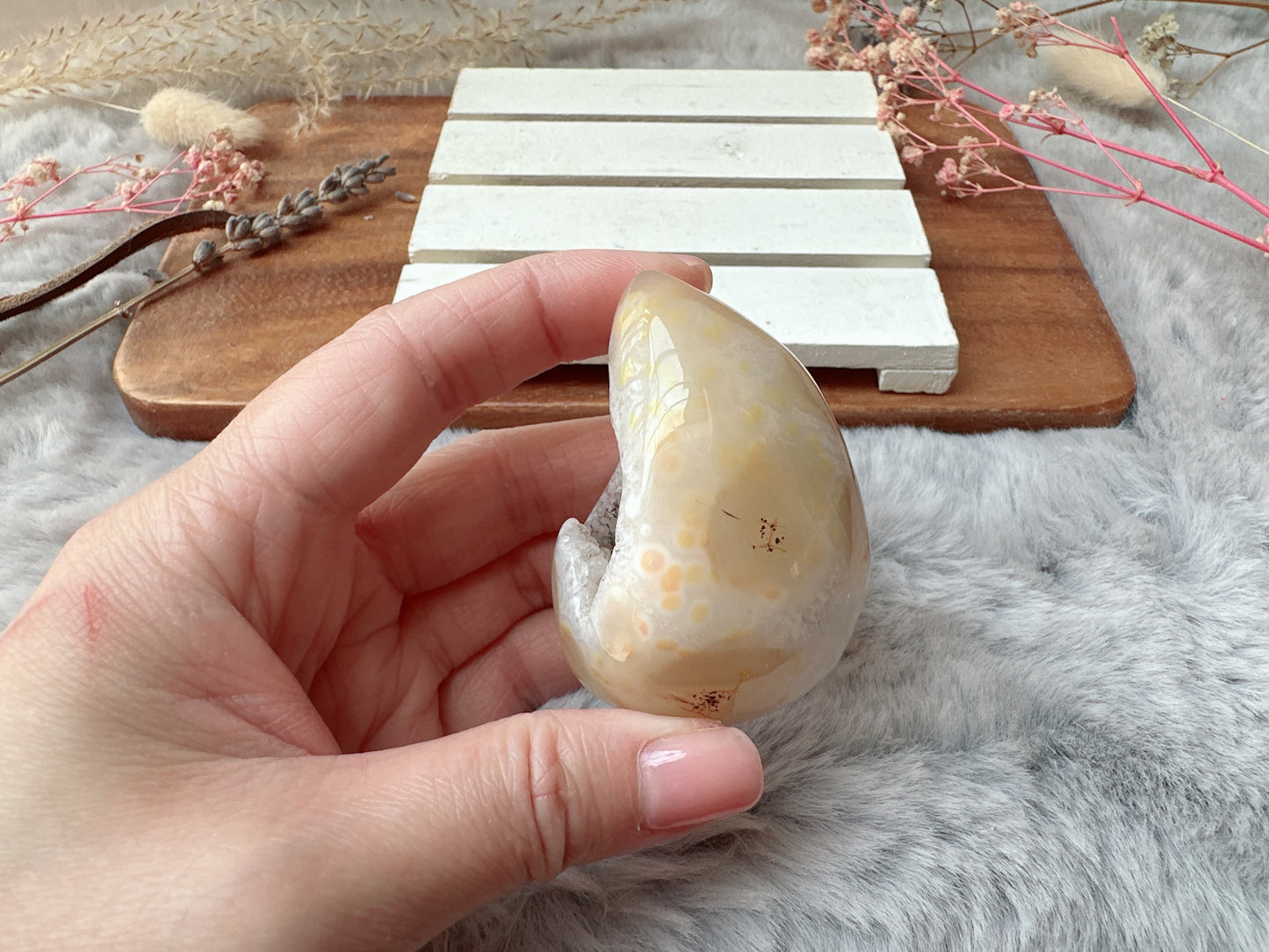Small Agate Druzy Egg