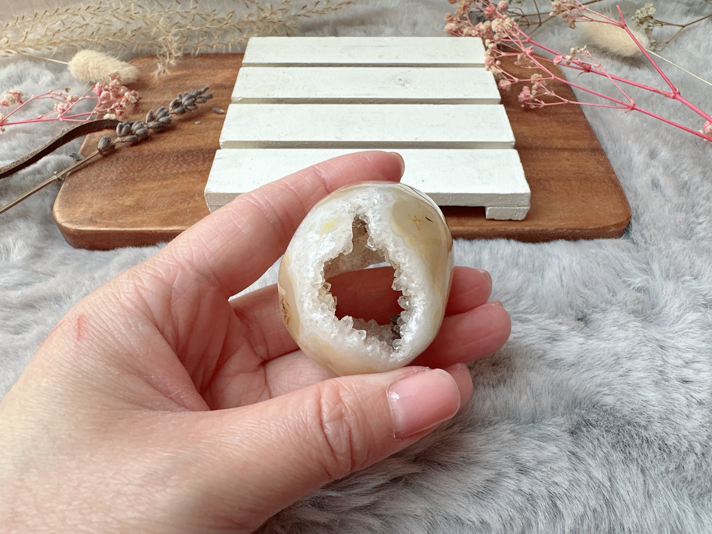 Small Agate Druzy Egg
