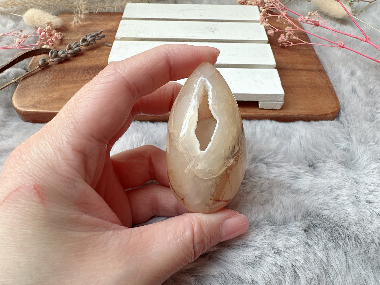 Small Agate Druzy Egg
